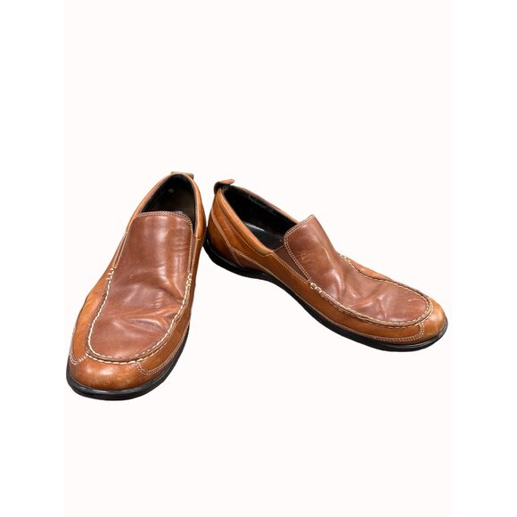 Cole Haan men’s brown leather slip on loafers shoes 13m SKU 6267 main image 7